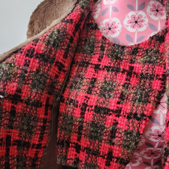 EUC Vintage Monteselli Tweed Coat (M) - Picture 5 of 8